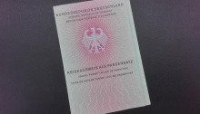 Deckblatt Reiseausweis als Passersatz